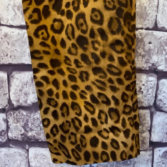 Jones New York Animal Print Ankle Pants Size 4 - Picture 7 of 8